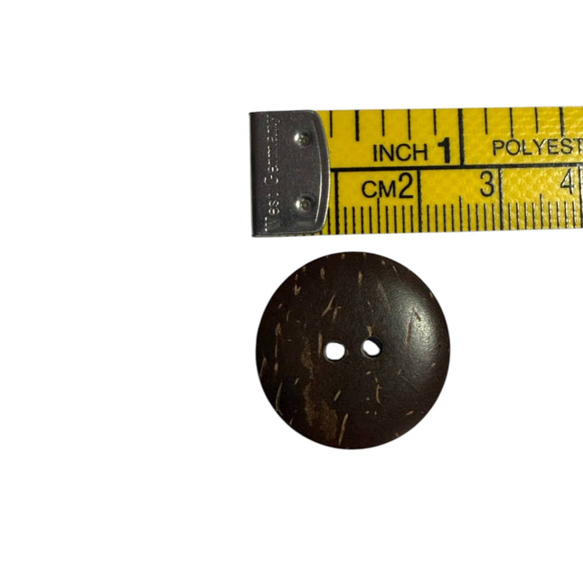 Natural Coconut Shell Buttons – 2 Hole Sewing Buttons - Kahanne Fabrics