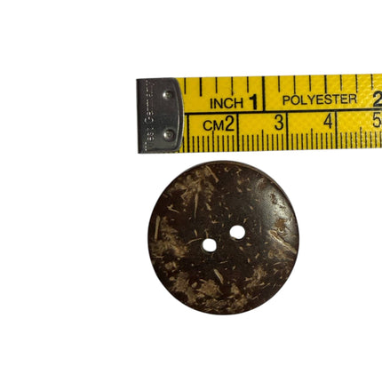 Natural Coconut Shell Buttons – 2 Hole Sewing Buttons - Kahanne Fabrics