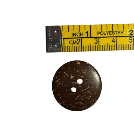 Natural Coconut Shell Buttons – 2 Hole Sewing Buttons - Kahanne Fabrics