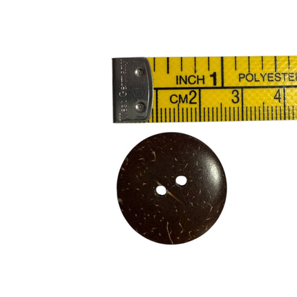 Natural Coconut Shell Buttons – 2 Hole Sewing Buttons - Kahanne Fabrics