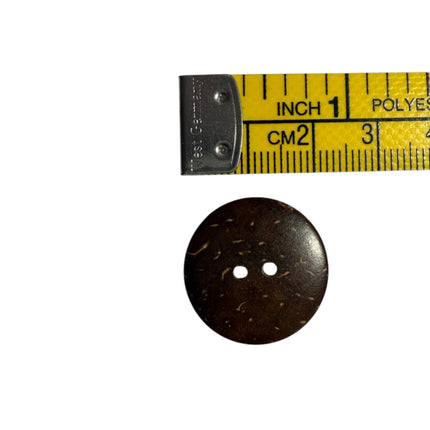 Natural Coconut Shell Buttons – 2 Hole Sewing Buttons - Kahanne Fabrics
