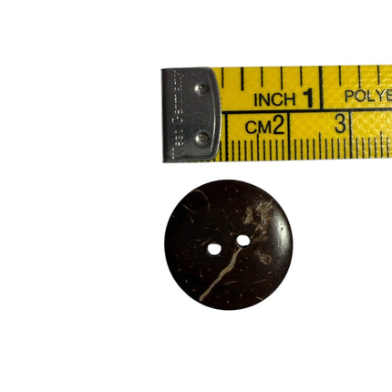 Natural Coconut Shell Buttons – 2 Hole Sewing Buttons - Kahanne Fabrics