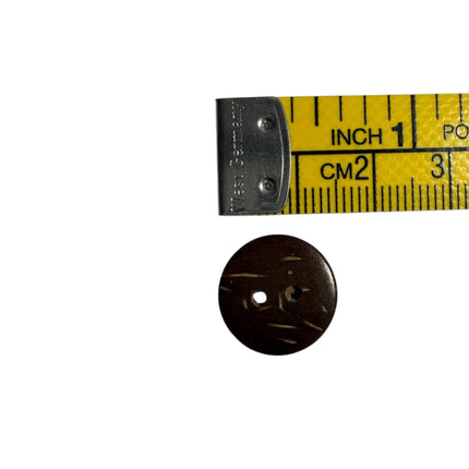 Natural Coconut Shell Buttons – 2 Hole Sewing Buttons - Kahanne Fabrics