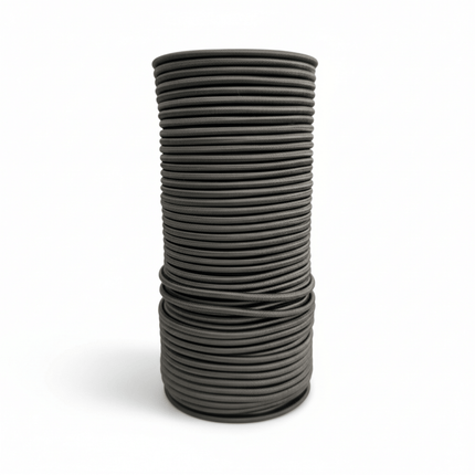 Elastic Round Cord – Black | Multiple Sizes for Sewing, Crafts & Mask Making - KAHANNE fabrics