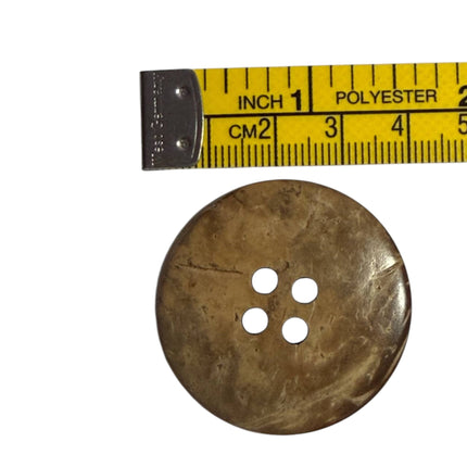 Natural Coconut Shell Buttons – 4 Hole Sewing Buttons - Kahanne Fabrics