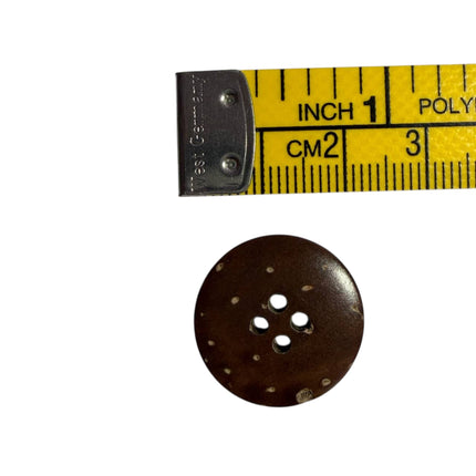 Natural Coconut Shell Buttons – 4 Hole Sewing Buttons - Kahanne Fabrics