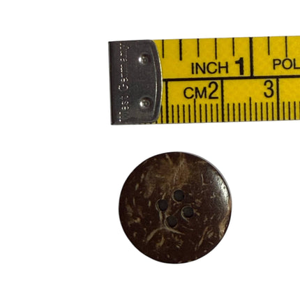 Natural Coconut Shell Buttons – 4 Hole Sewing Buttons - Kahanne Fabrics