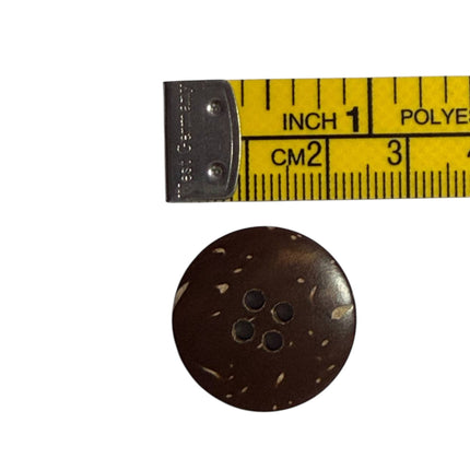 Natural Coconut Shell Buttons – 4 Hole Sewing Buttons - Kahanne Fabrics