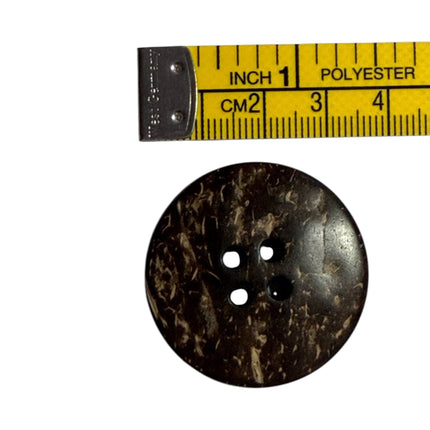 Natural Coconut Shell Buttons – 4 Hole Sewing Buttons - Kahanne Fabrics