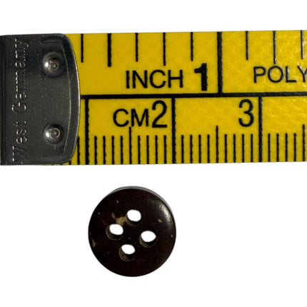 Natural Coconut Shell Buttons – 4 Hole Sewing Buttons - Kahanne Fabrics