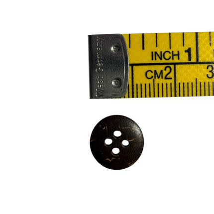 Natural Coconut Shell Buttons – 4 Hole Sewing Buttons - Kahanne Fabrics