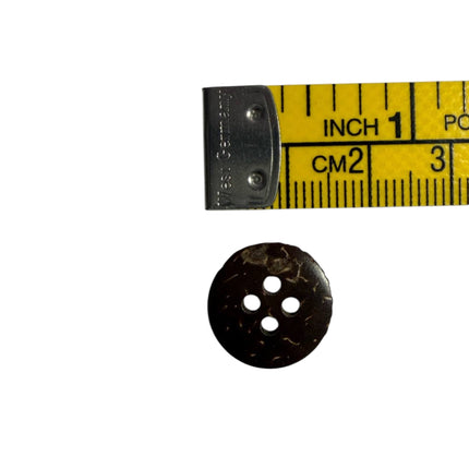 Natural Coconut Shell Buttons – 4 Hole Sewing Buttons - Kahanne Fabrics