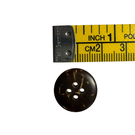 Natural Coconut Shell Buttons – 4 Hole Sewing Buttons - Kahanne Fabrics