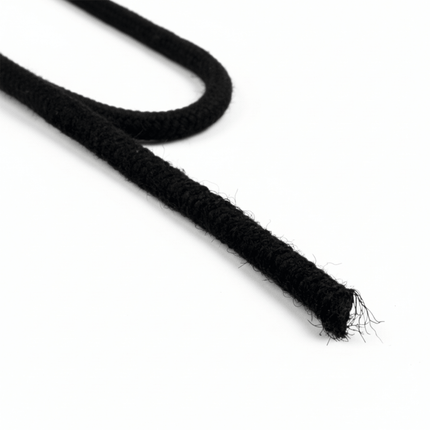 Elastic Round Cord – Black | Multiple Sizes for Sewing, Crafts & Mask Making - KAHANNE fabrics