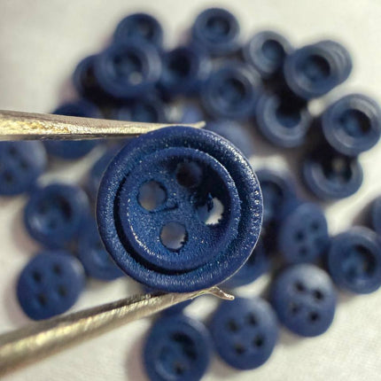 Mini Colored Wooden Buttons 4 - Hole 17L / 9mm s