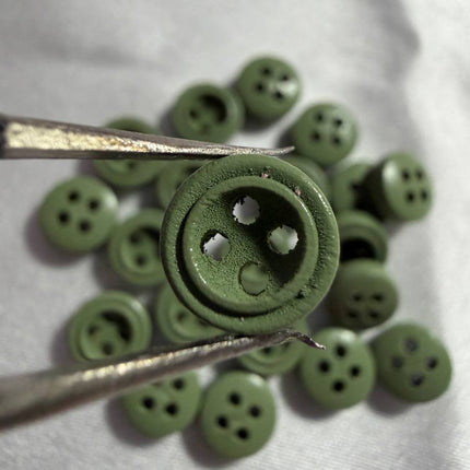 Mini Colored Wooden Buttons 4 - Hole 17L / 9mm 