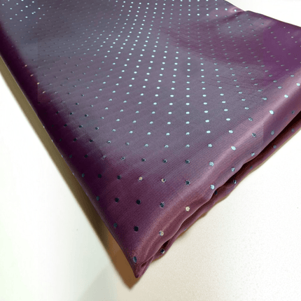 Mauve color Dot Jacquard Lining Fabric – Poly-Viscose Satin - Kahanne Fabrics