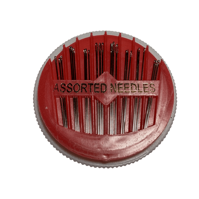 Assorted Hand Sewing Needles Kit – 24 pcs in Storage Wheel (5.5 cm / 2.17 in) 