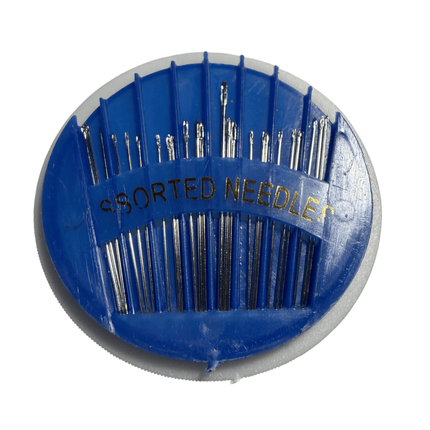 Assorted Hand Sewing Needles Kit – 24 pcs in Storage Box / Wheel (7 cm / 2.75 in) 