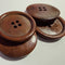 Natural Wooden Sewing Buttons – Brown 4 - Hole Round Craft Buttons | 14L–60L Sizes - Kahanne Fabrics