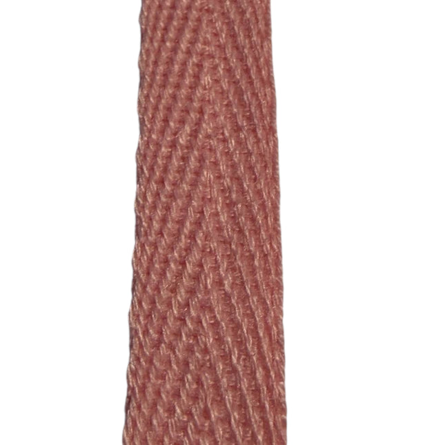 3/8 Inch Cotton Twill Tape Ribbon, pink color