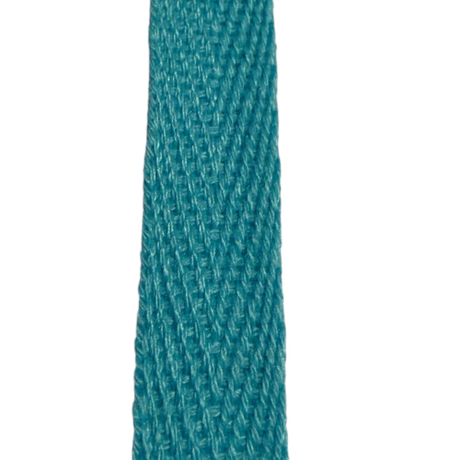 3/8 Inch Cotton Twill Tape Ribbon, torquoise color