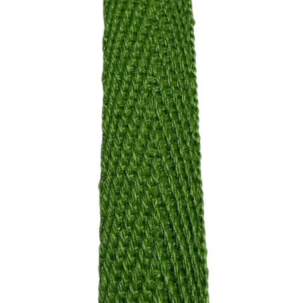3/8 Inch Cotton Twill Tape Ribbon, olive color - Kahanne Fabrics