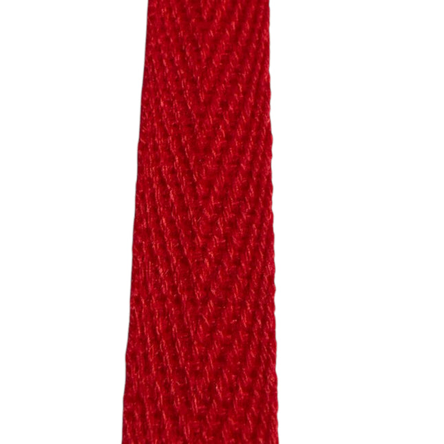 3/8 Inch Cotton Twill Tape Ribbon, red color