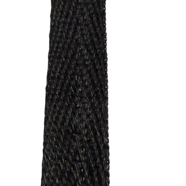 3/8 Inch Cotton Twill Tape Ribbon, black color