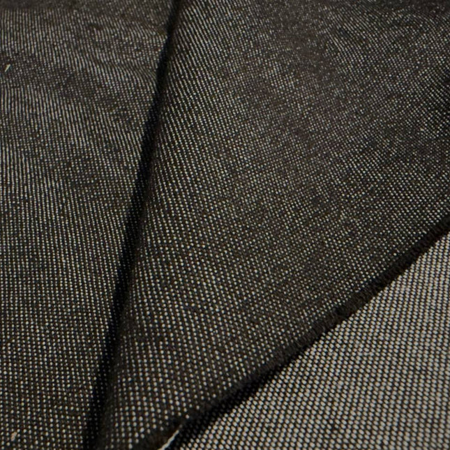 6oz Cotton Denim Fabric - Black - Kahanne Fabrics