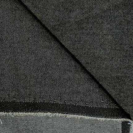 6oz Cotton Denim Fabric - Black - Kahanne Fabrics