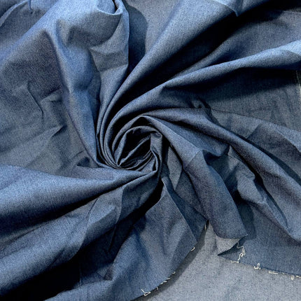 5.4oz Stretch Denim Fabric, Riverside color - Kahanne Fabrics