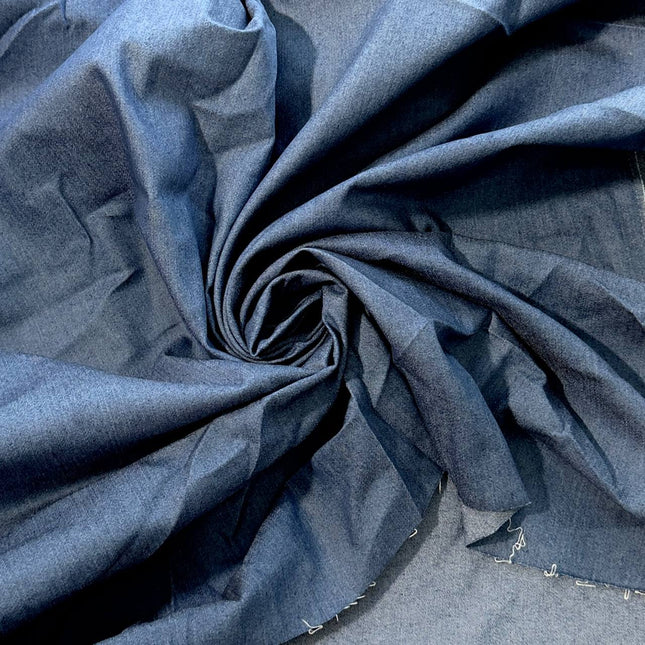5.4oz Stretch Denim Fabric, Riverside color - Kahanne Fabrics