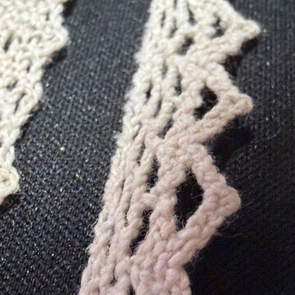 Ecru Cotton Cluny Lace Trim, design 1 - Kahanne Fabrics