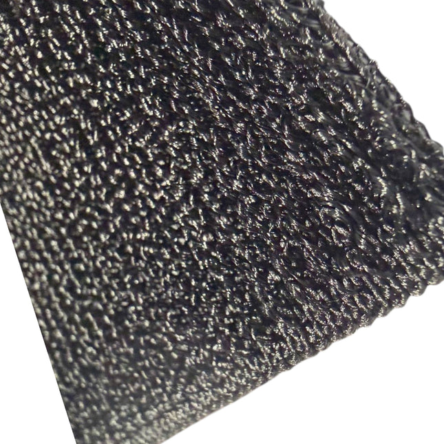 Black Elastic Loop Tape 100 - 150mm (4" - 6") - Kahanne Fabrics