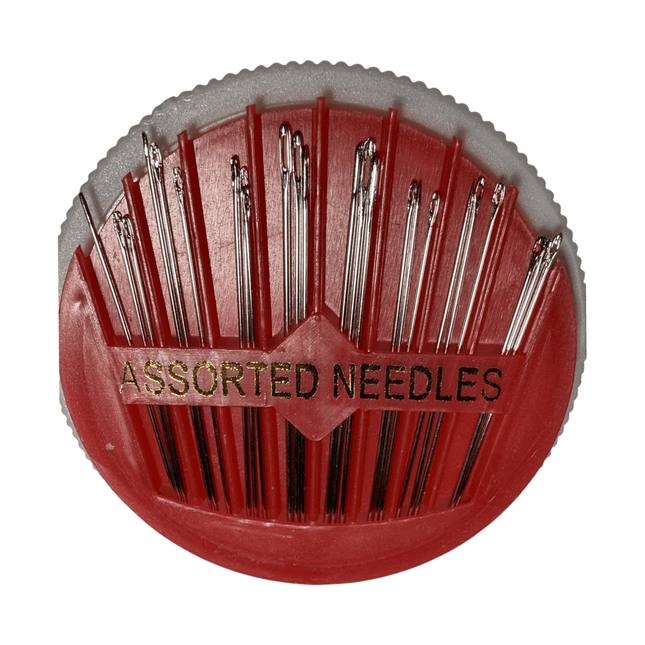 Assorted Hand Sewing Needles Kit – 24 pcs in Storage Wheel (5.5 cm / 2.17 in)