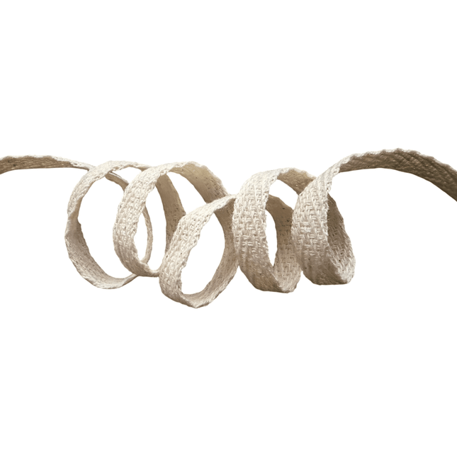 Cotton Twill Tape – 0.25" (6mm), Natural