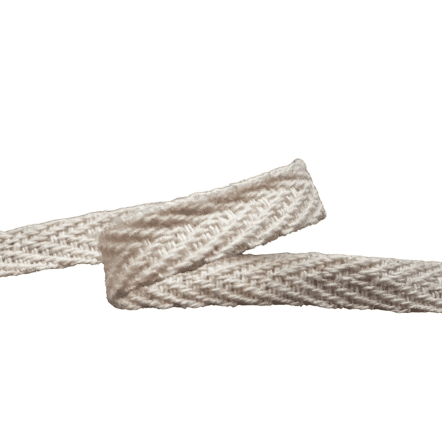 Cotton Twill Tape – 0.25" (6mm), Natural 