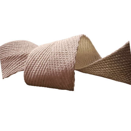 Cotton Twill Tape – 1" (25 mm), Natural - KAHANNE fabrics