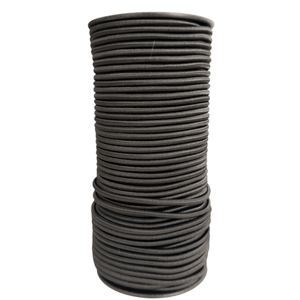 Elastic Round Cord – Black | Multiple Sizes for Sewing, Crafts & Mask Making - KAHANNE fabrics