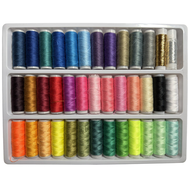 40/2 Polyester Embroidery Thread Set - Kahanne Fabrics