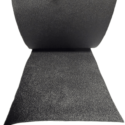 Wide Loop Tape 120mm (4.7") Black – Sew - On Un - Napped - Kahanne Fabrics