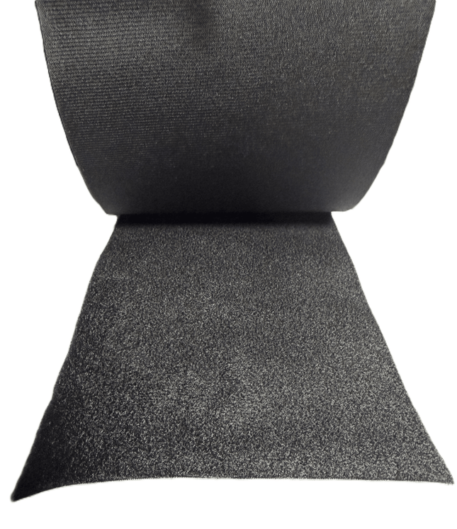 Wide Loop Tape 120mm (4.7") Black – Sew - On Un - Napped - Kahanne Fabrics