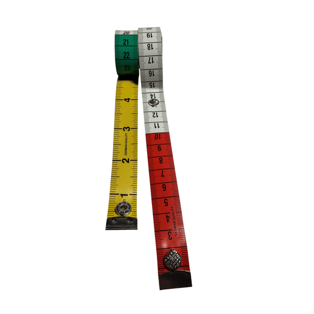 Quality Soft Tape Measure 150 cm / 60 in – Body Measuring Ruler for Sewing & Needlework with Snap Fasteners 