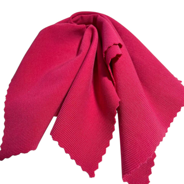 Premium Lyocell Rib Knit Fabric – Stretch, Soft & Sustainable (260 GSM) 