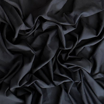 Matte Nylon Spandex Black color - Kahanne Fabrics