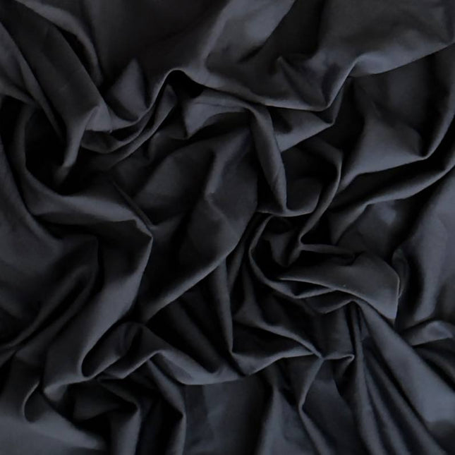 Matte Nylon Spandex Black color - Kahanne Fabrics
