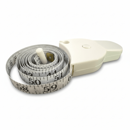 Body Measuring Tape – Retractable & Lockable, 60 - Inch / 150 cm (Dual Side, Fiberglass) - KAHANNE fabrics