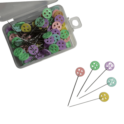 100Pcs Button Head Pins Set - Kahanne Fabrics
