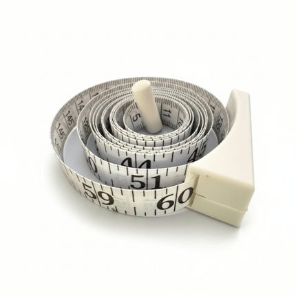 Body Measuring Tape – Retractable & Lockable, 60 - Inch / 150 cm (Dual Side, Fiberglass) - KAHANNE fabrics